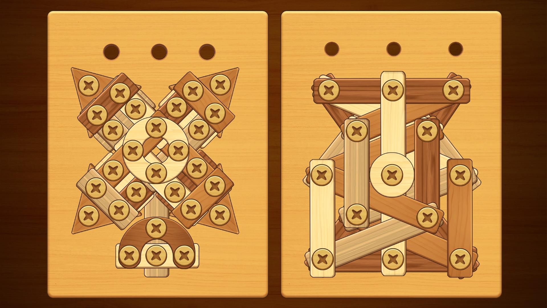 Screw Puzzle: Wood Nut & Bolt screenshot game
