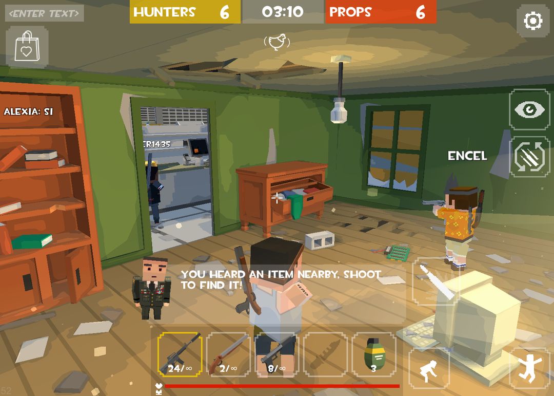 Screenshot of HIDE PROP: Seek Online Hunt