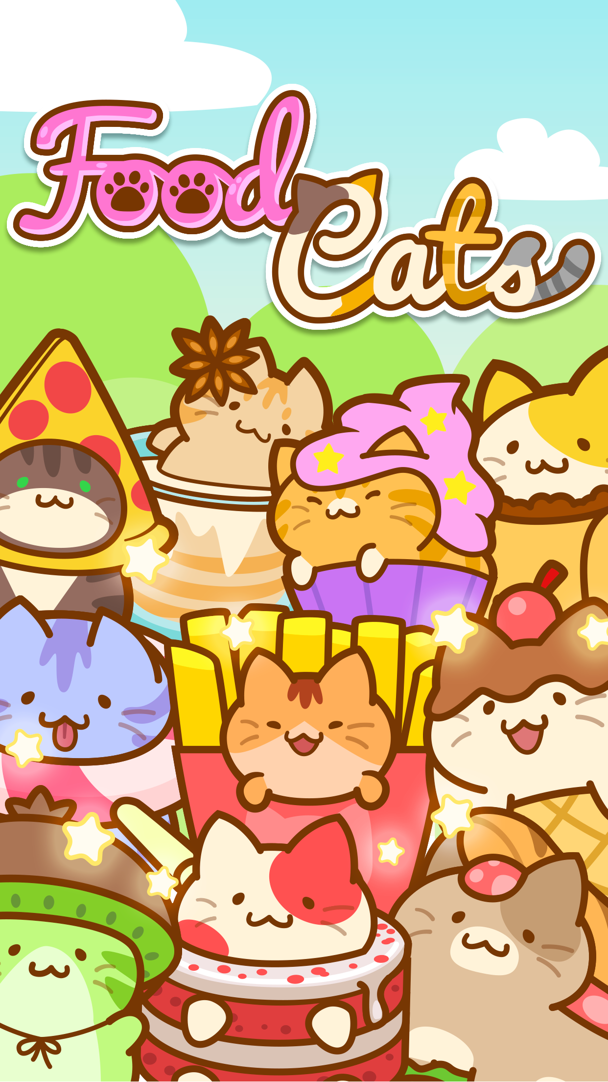 Screenshot 1 of Food Cats - Спасите котят! 