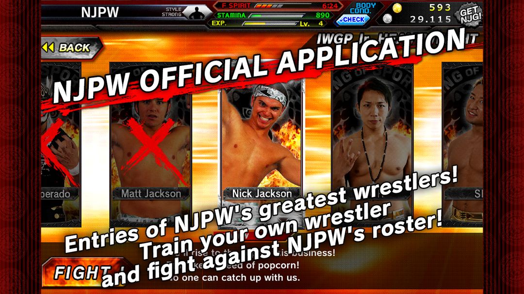 Screenshot of King of Sports New Japan ProWrestling