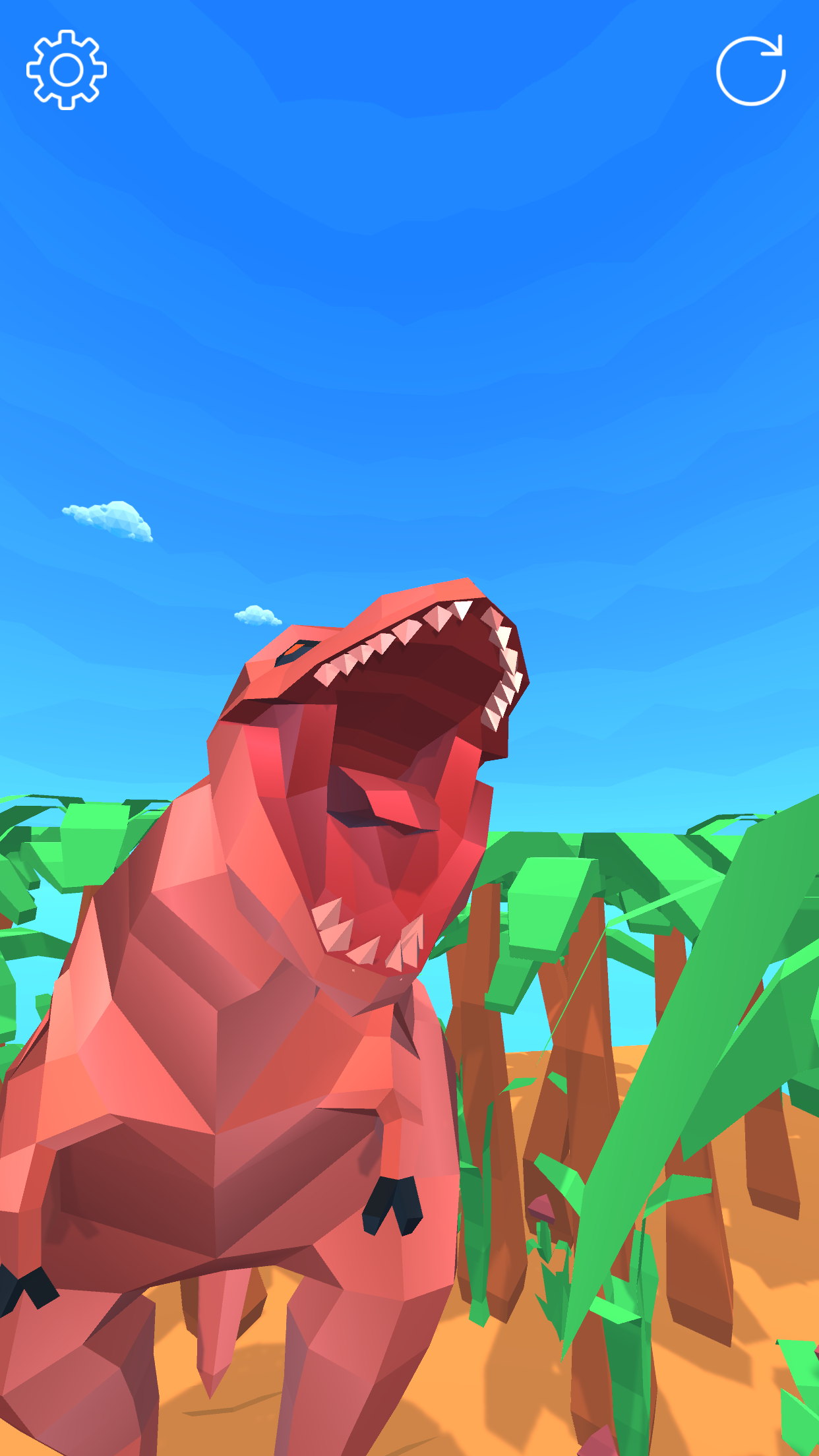 Captura de Tela do Jogo Jurassic Run