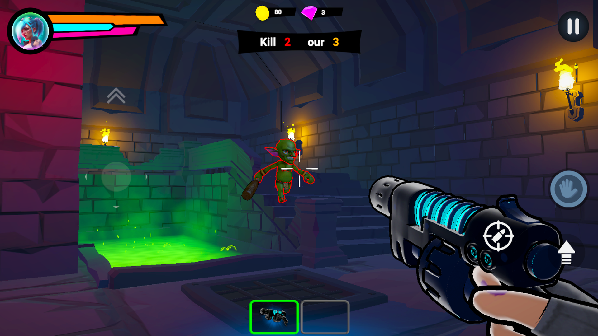 Screenshot 1 of Возрождение мобильного подземелья Gunfire 0.0.9