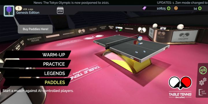 Screenshot 1 of Table Tennis ReCrafted! 
