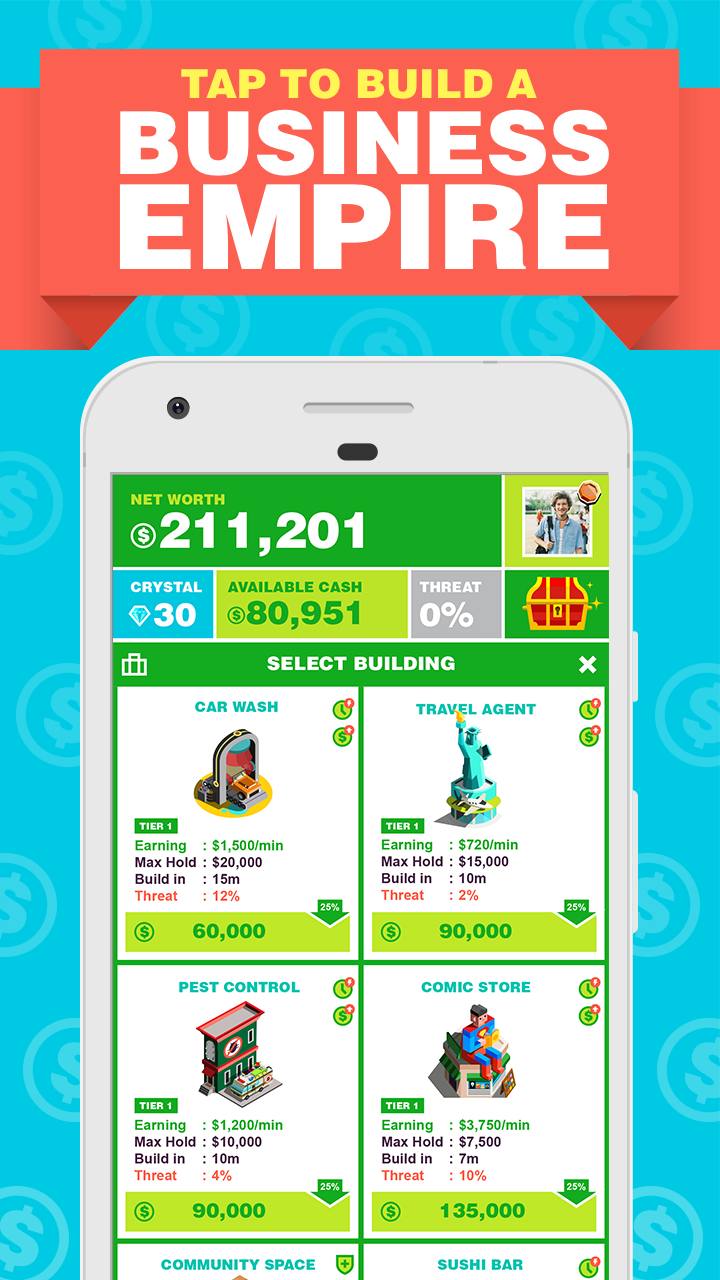 Captura de Tela do Jogo Billionaire Capitalist Tycoon