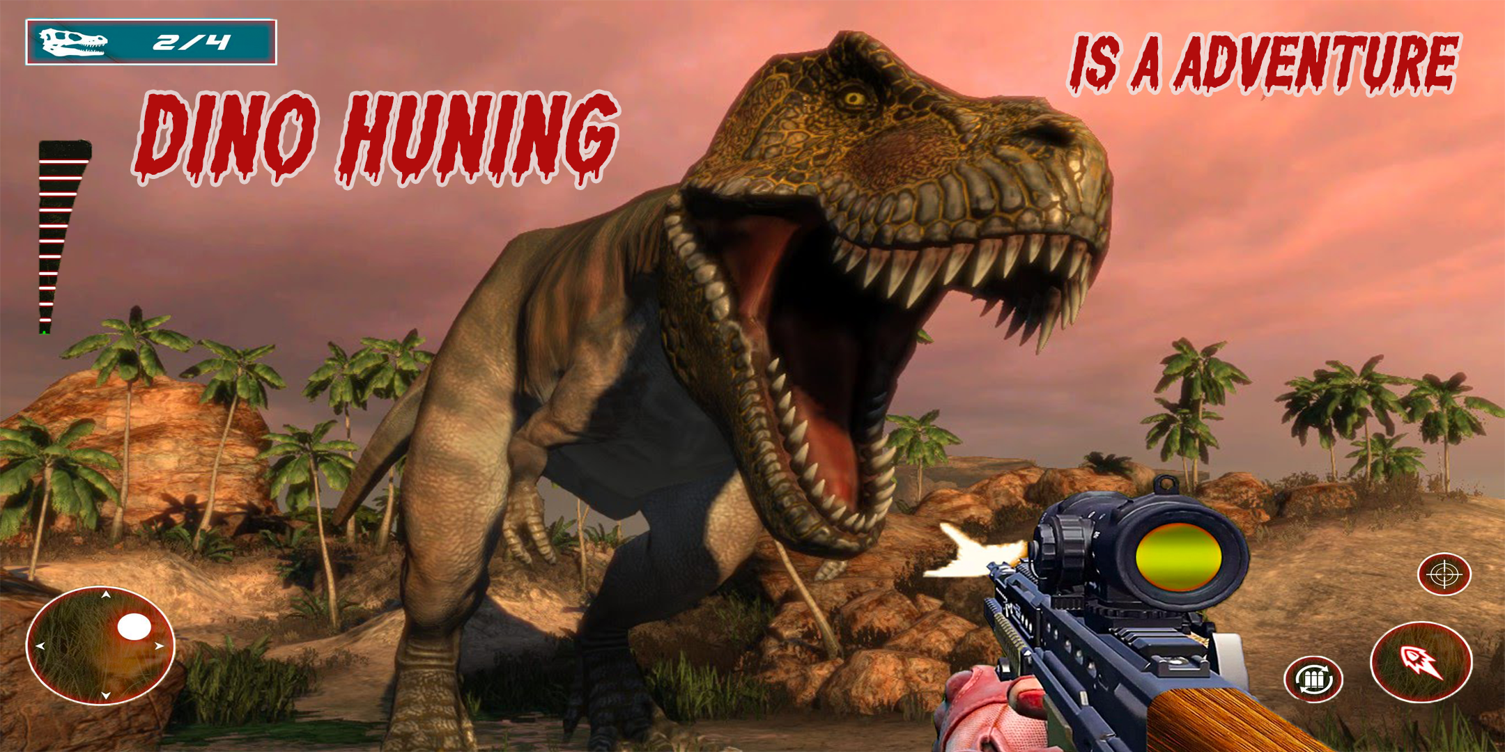 Download Wild Dino Hunting 3D: Gun Game android on PC