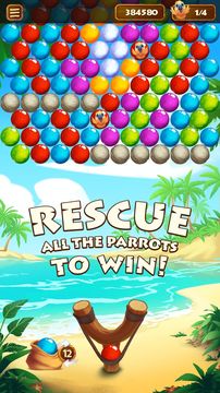 Bubble Beach Bird Rescue Game Screenshot
