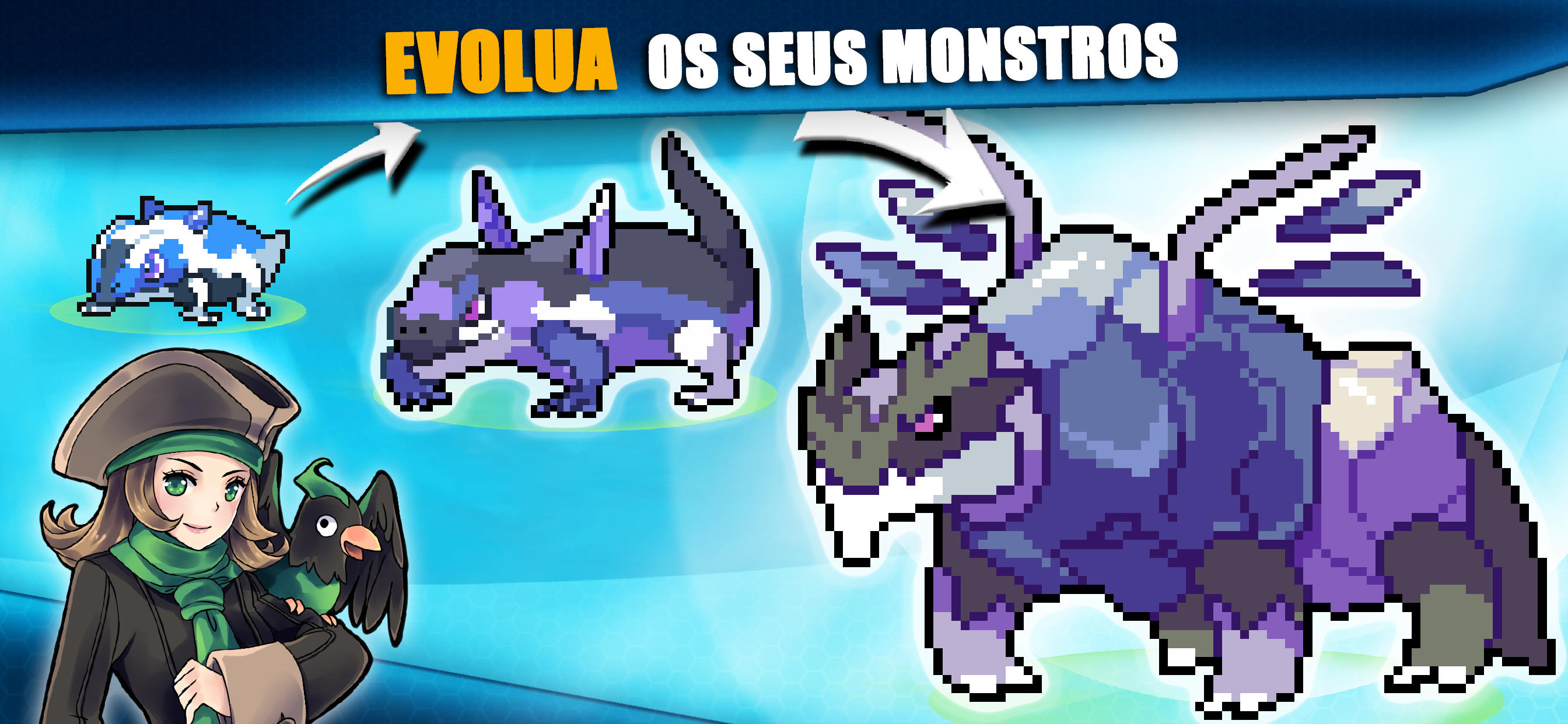Captura de Tela do Jogo EvoCreo: Jogo de monstros