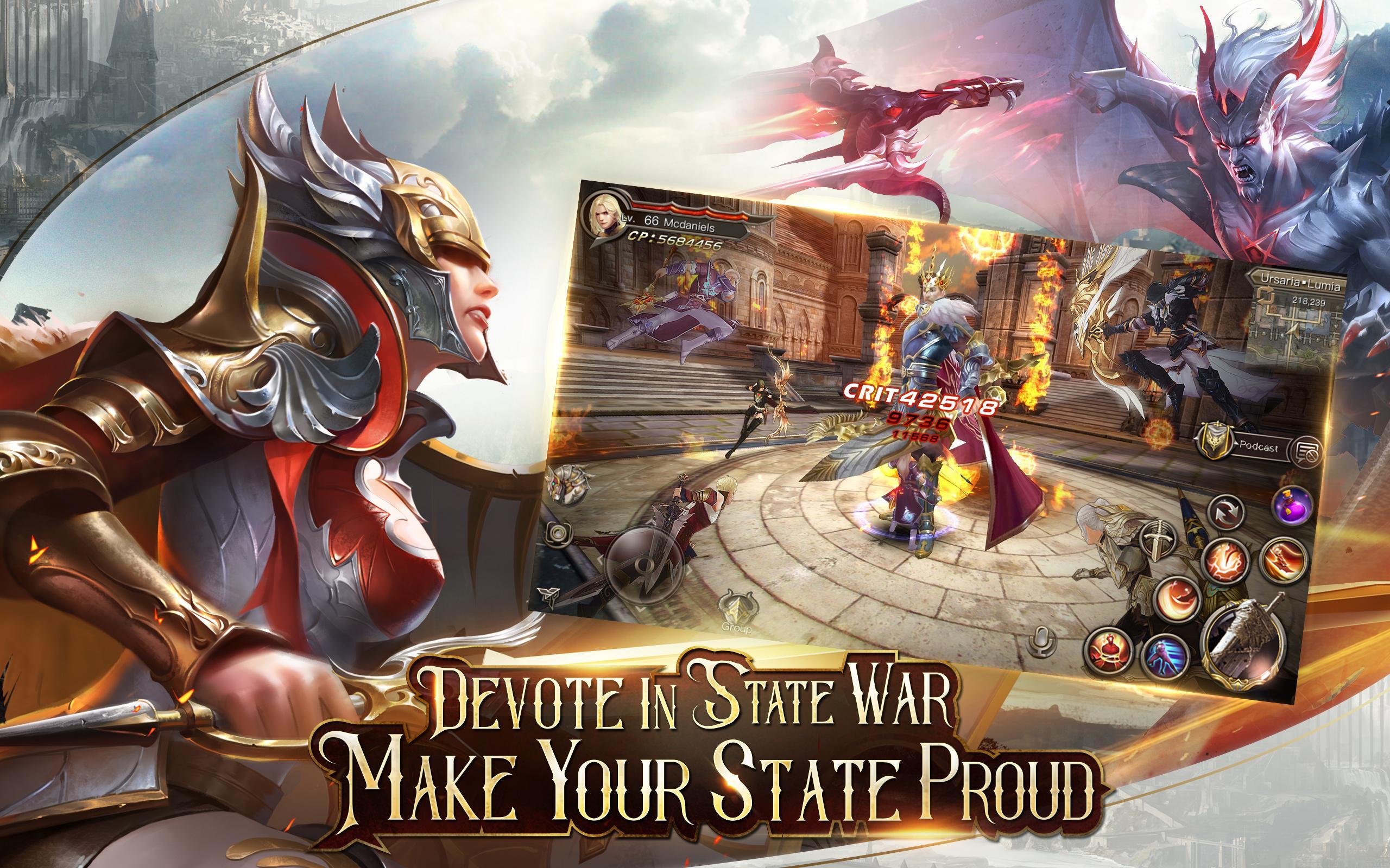 Immortal Thrones-3D Fantasy Mobile MMORPG Game Screenshot