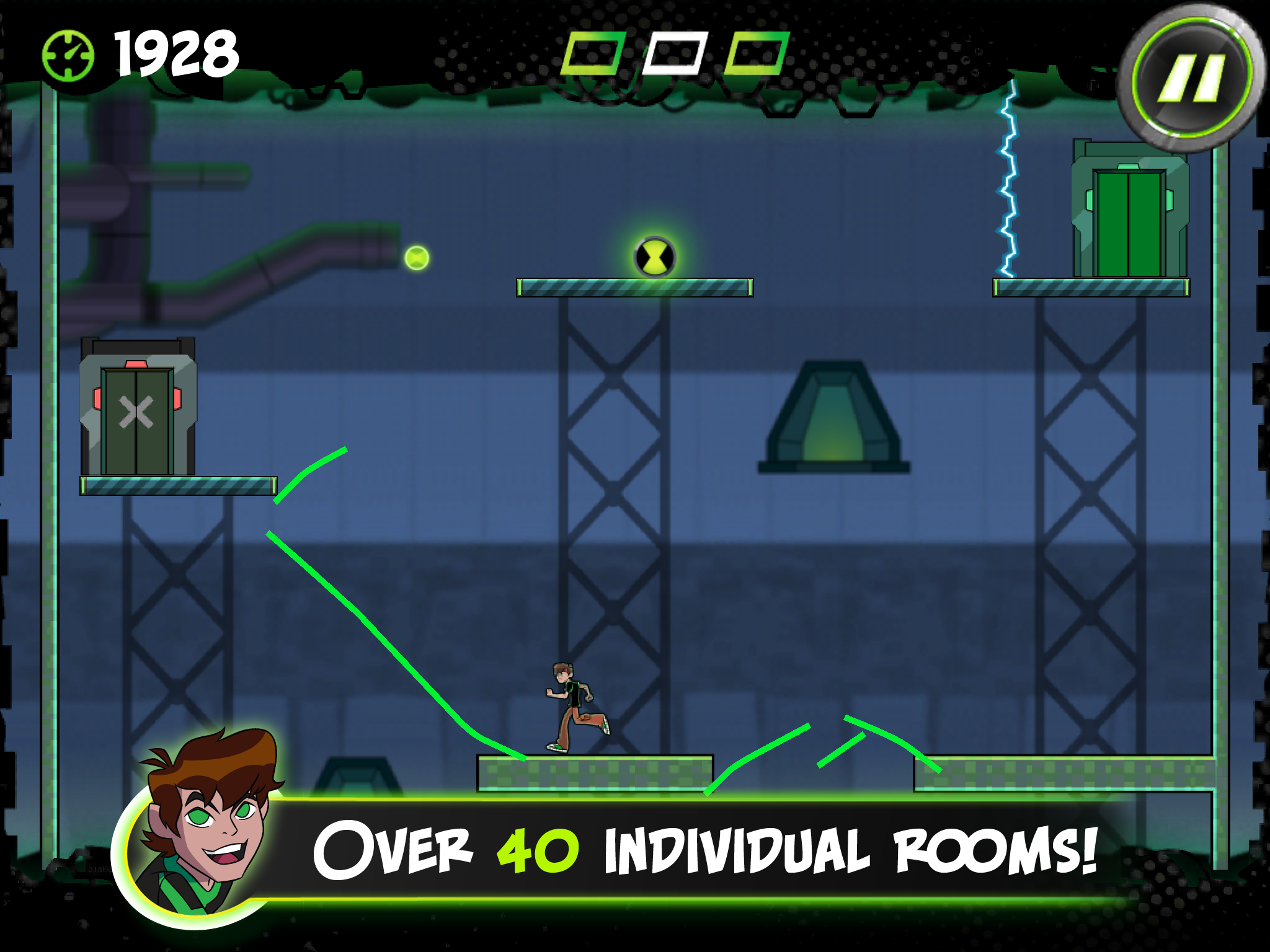 Ben 10 Cavern Run Game Screenshot