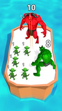 Скриншот игры Monster Merge Dinosaur Games
