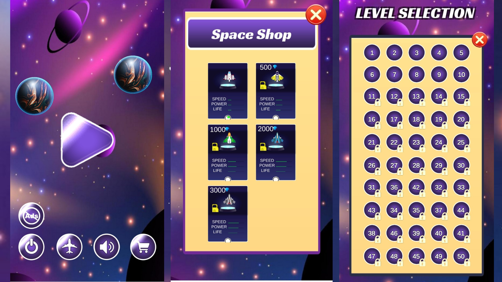 Galaxy Battleship - Aliens War Game Screenshot