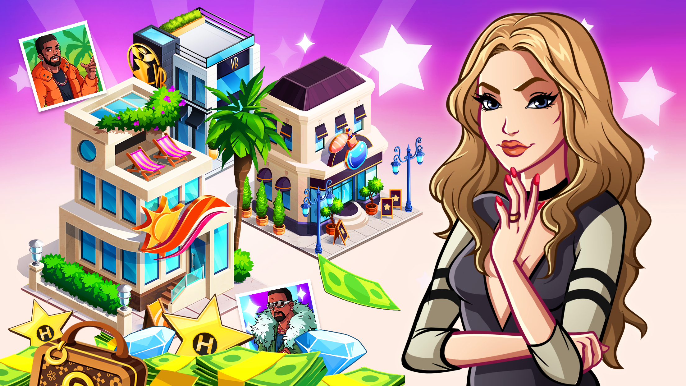 Project Fame: Idle Hollywood Game for Glam Girls Game Screenshot