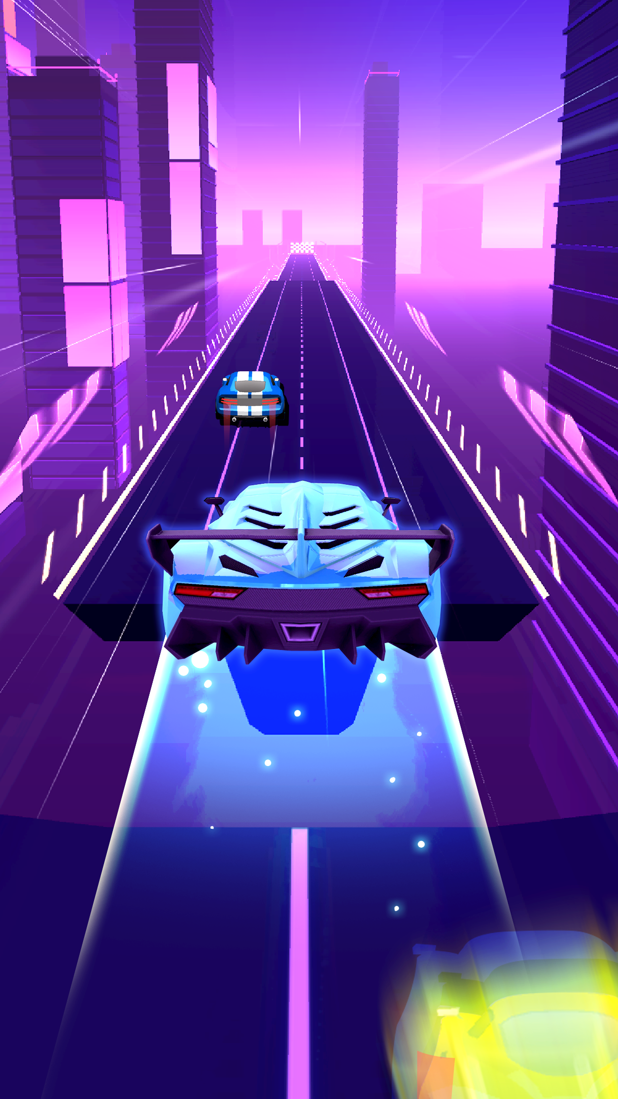Screenshot of Neon Racing - Beat Racing