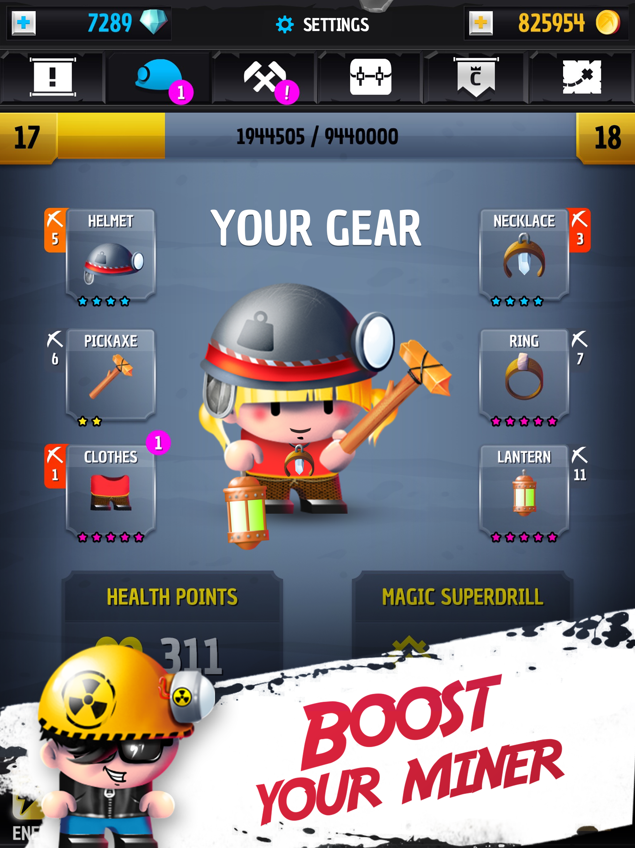 Tiny Miners Game Screenshot