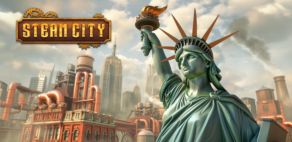 Banner of Steam City: City builder game 