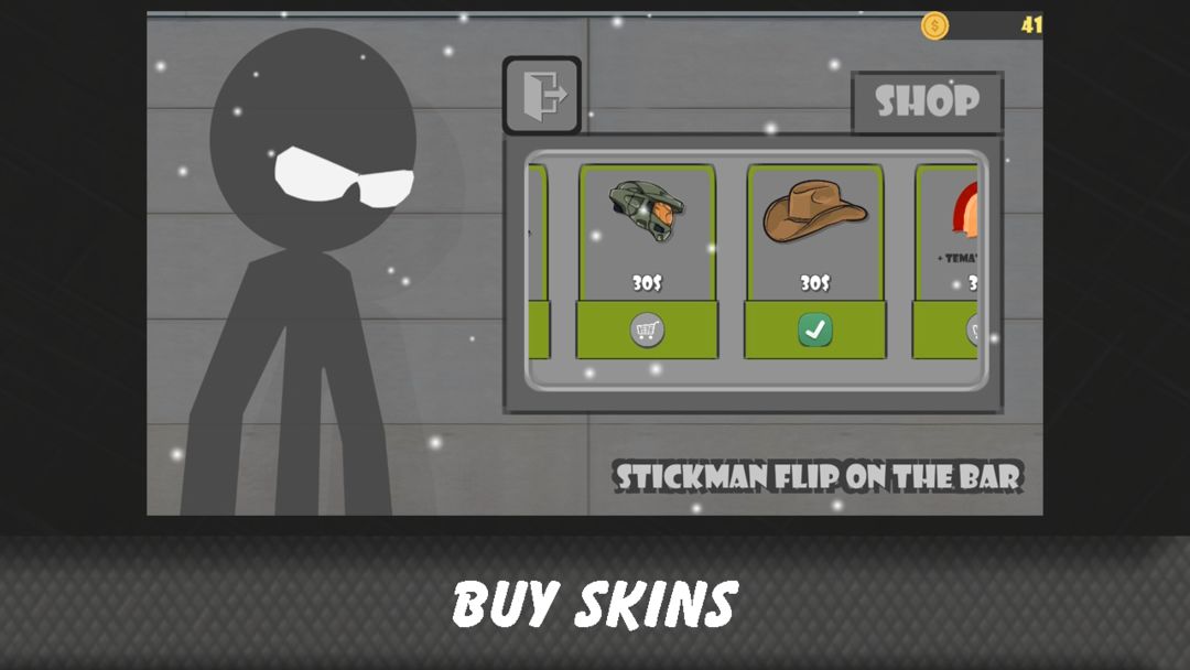 Stickman flip on the bar screenshot game