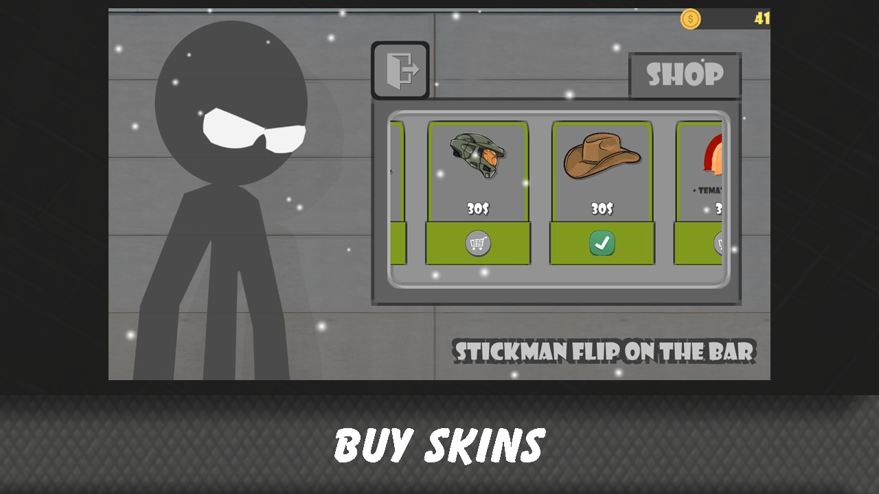 Cuplikan Layar Game Stickman flip on the bar