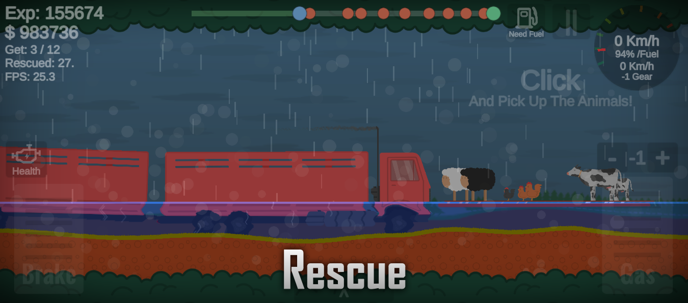 Truck On Flood 2D - Simulator for Android/iOS - TapTap