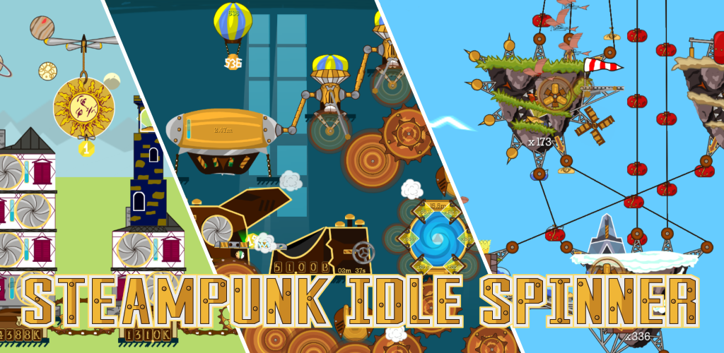 Banner of Steampunk Idle Spinner- ကောက်ဘီးများနှင့် စက်များ (မထုတ်ရသေးပါ) 2.2.0