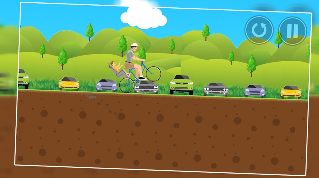 Happy Bicycle on Wheels screenshot game