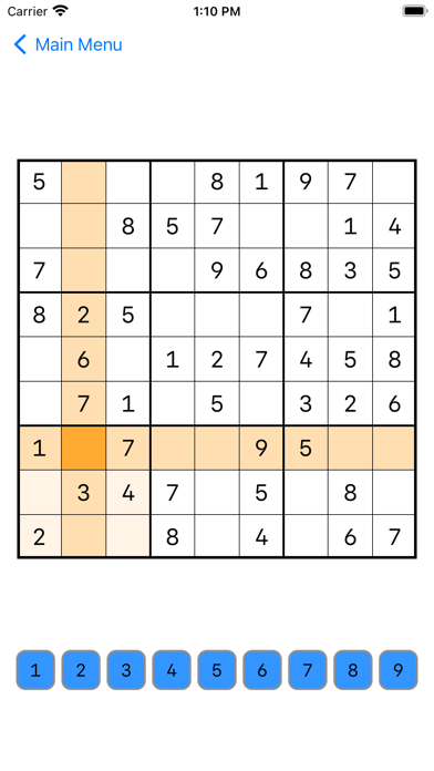 Just Simply Sudoku screenshot game
