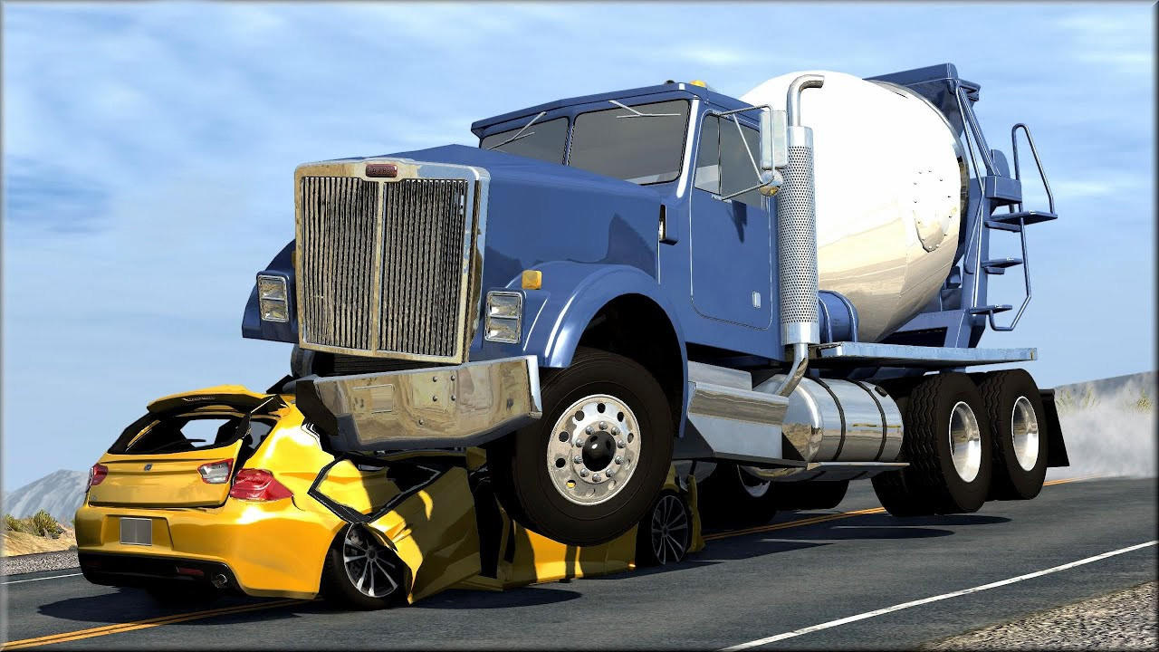 Truck Crash Car Beam Game Game Screenshot