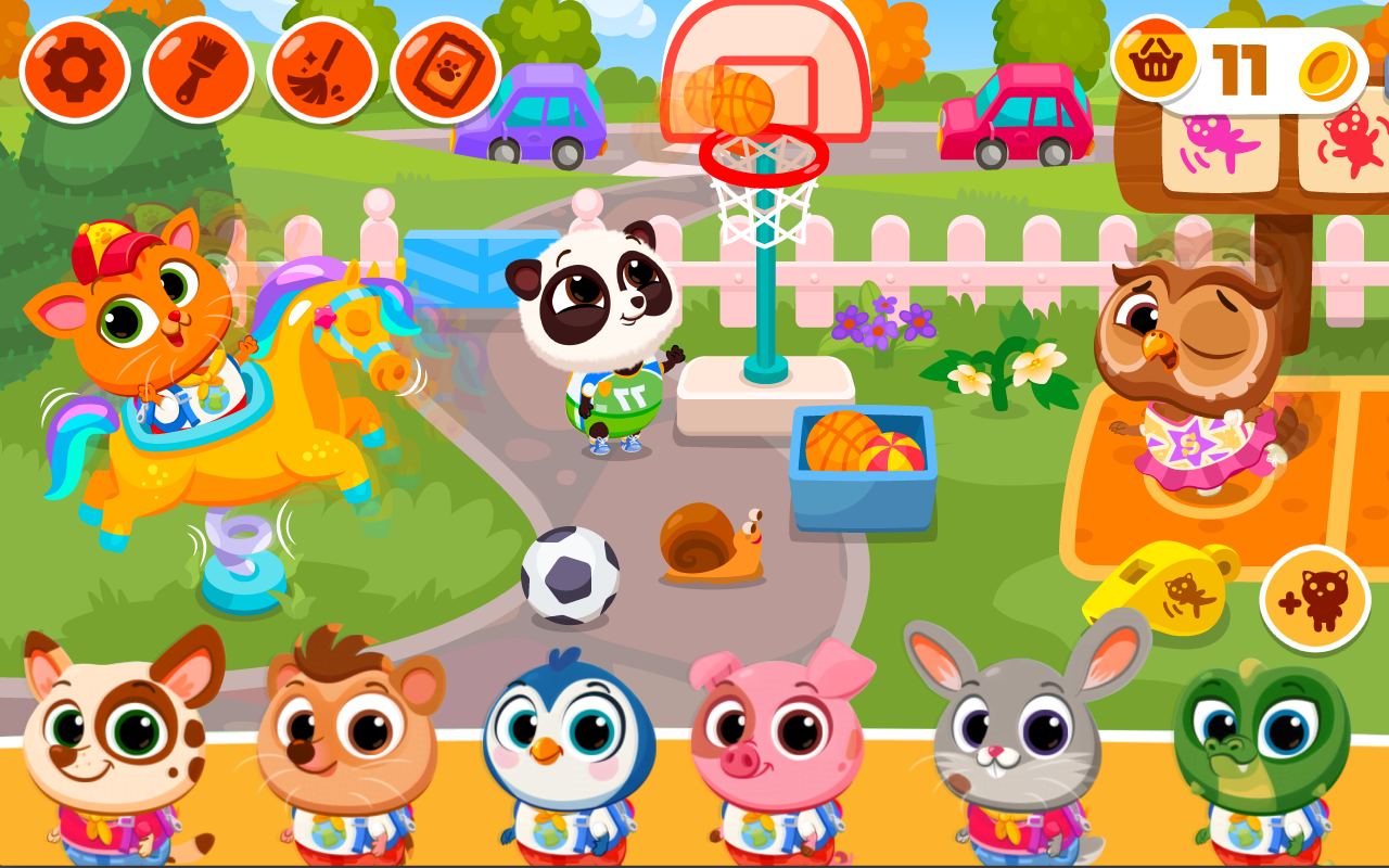 Bubbu School–สัตว์น่ารักของฉัน ภาพหน้าจอเกม