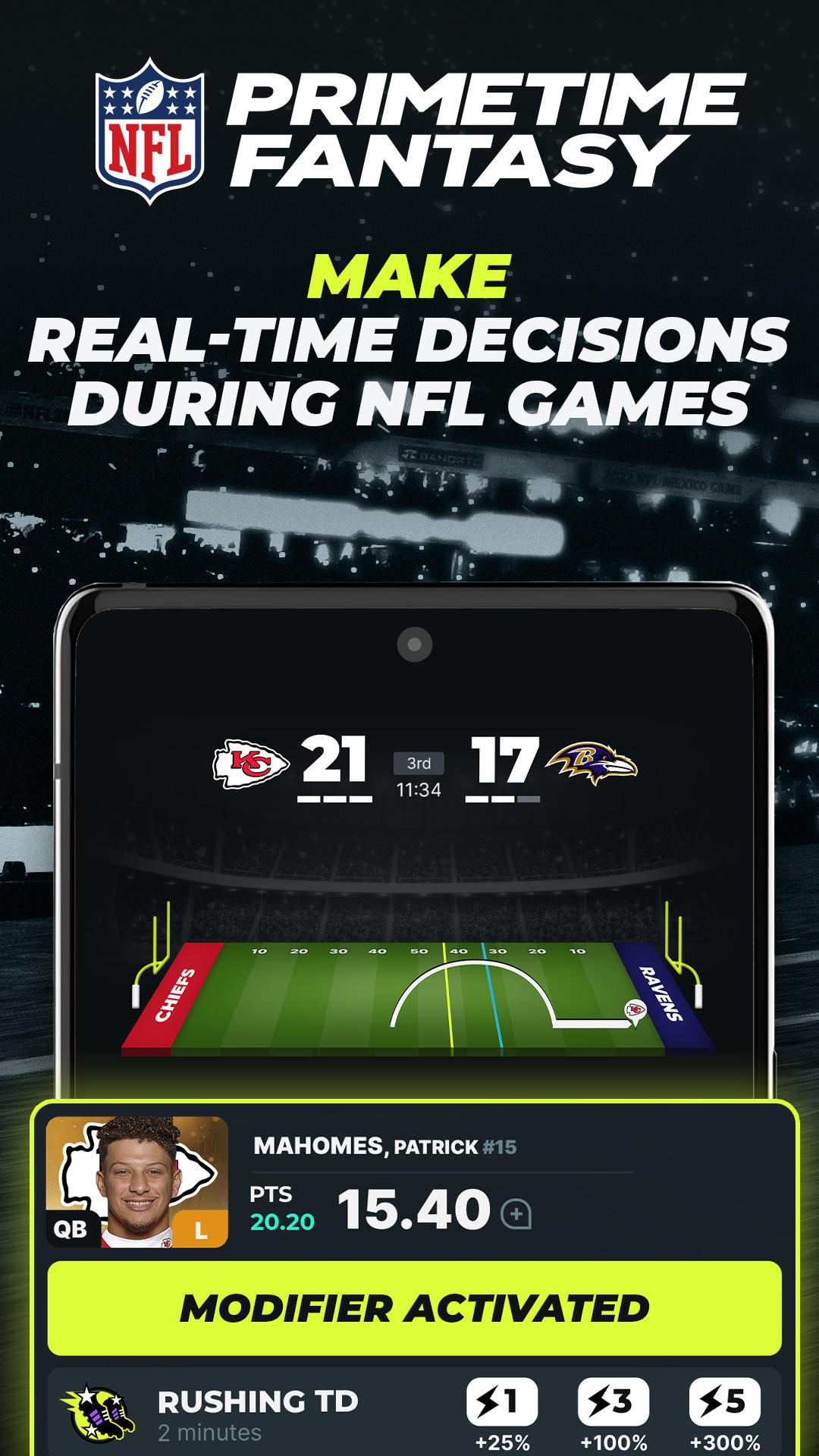 NFL Primetime Fantasy Game Screenshot