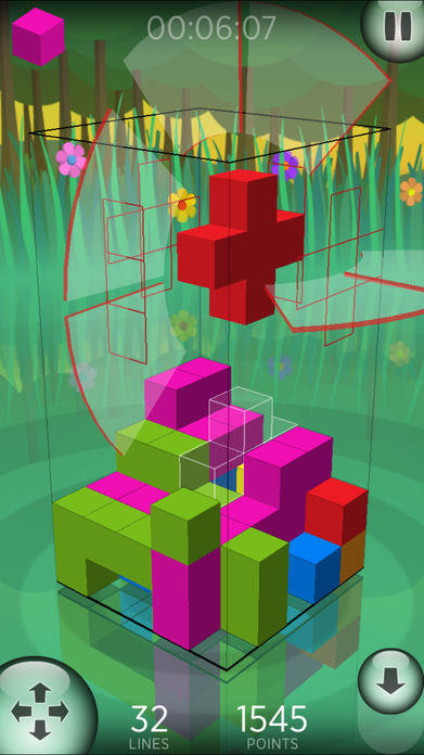 Fragmental 3D - Build Lines with Falling Blocks! Game Screenshot