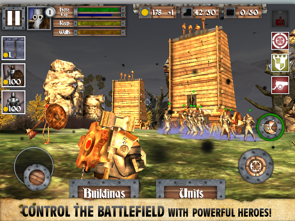 Heroes and Castles Game Screenshot