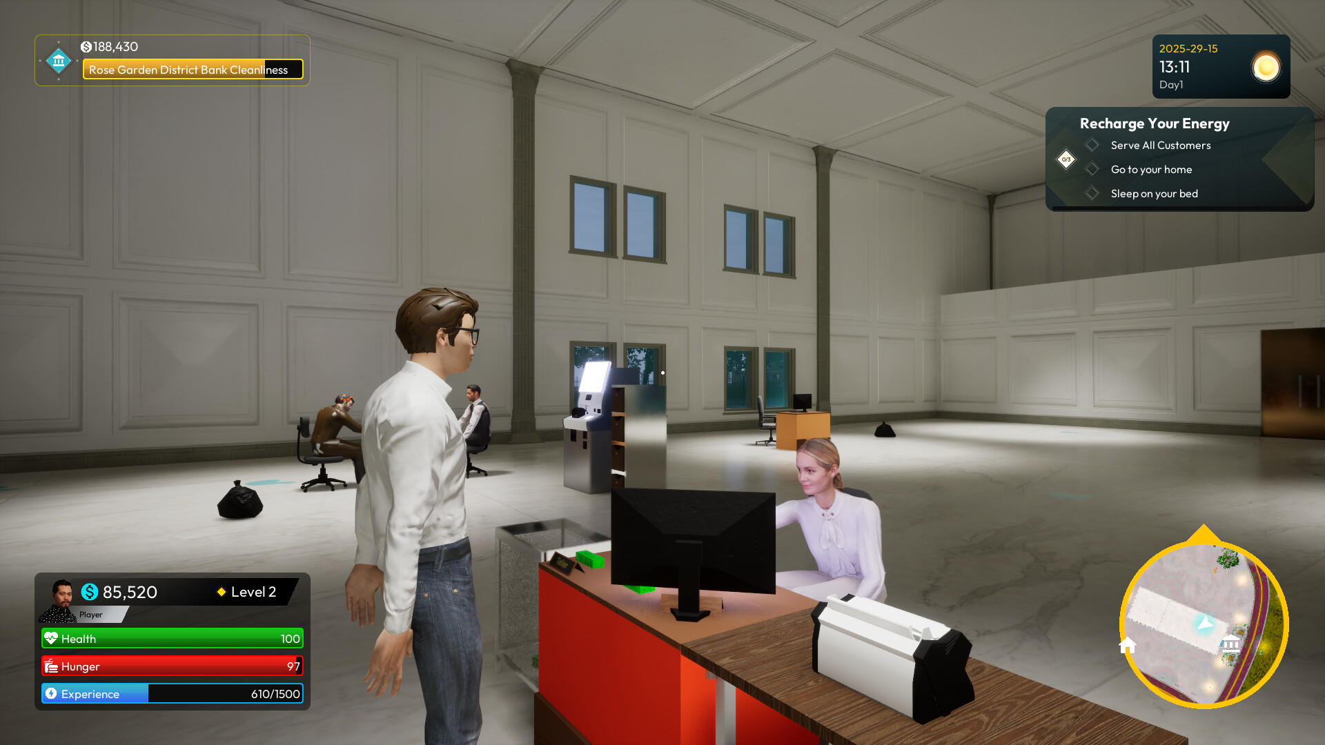 Bank King Simulator Game Screenshot