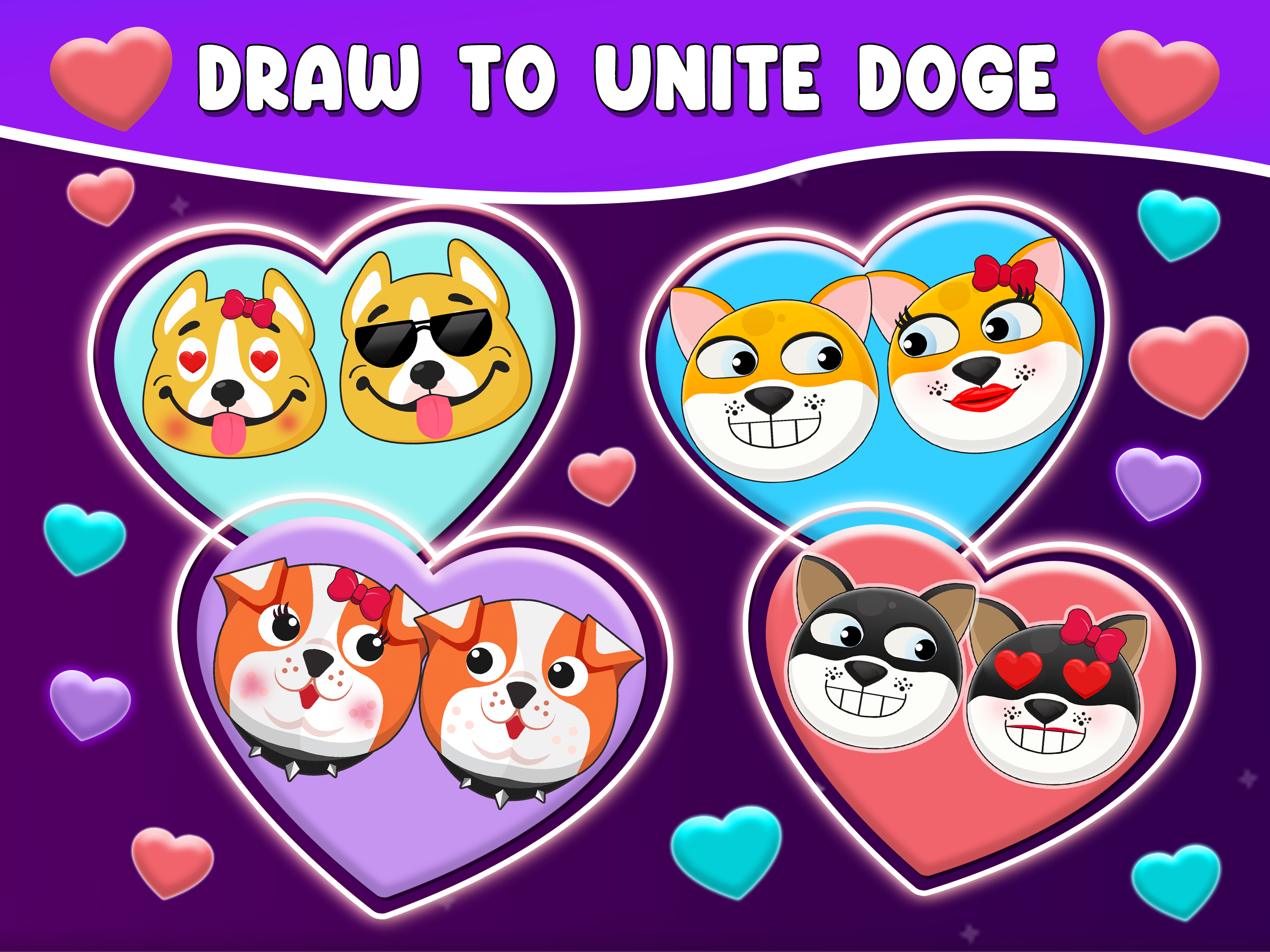 Doge in Love: Draw Puzzle Game Screenshot