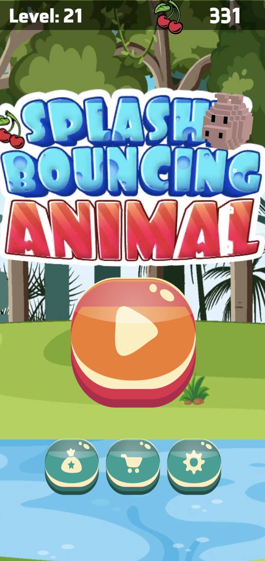 Splashy Bouncing Animal ゲームのスクリーンショット