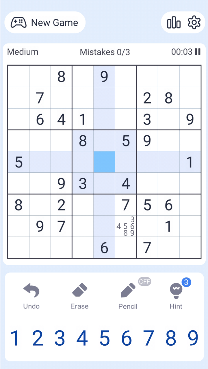 Screenshot 1 of Palaisipan ng Sudoku 1.5.1
