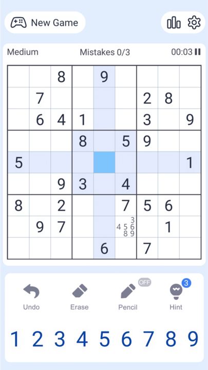 Screenshot 1 of Sudoku Puzzle 1.5.1
