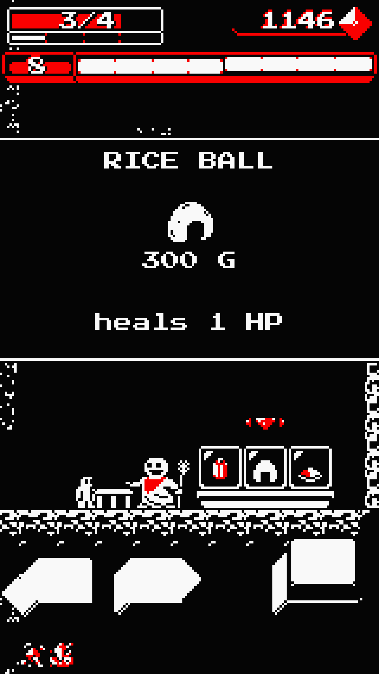 Downwell Game Screenshot