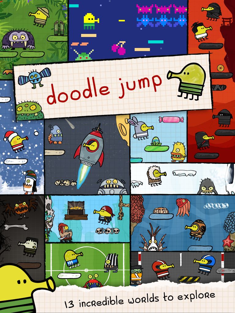 Doodle Jump 게임 스크린 샷