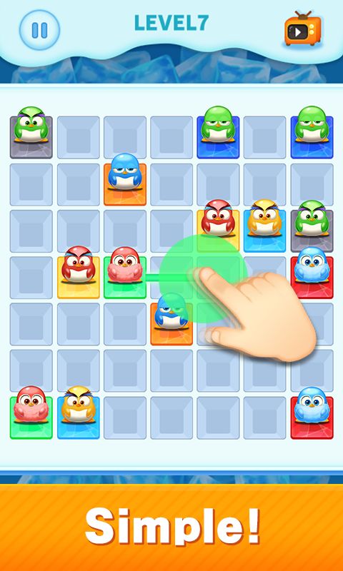 Kitchen Penguin Connect line Puzzle screenshot game