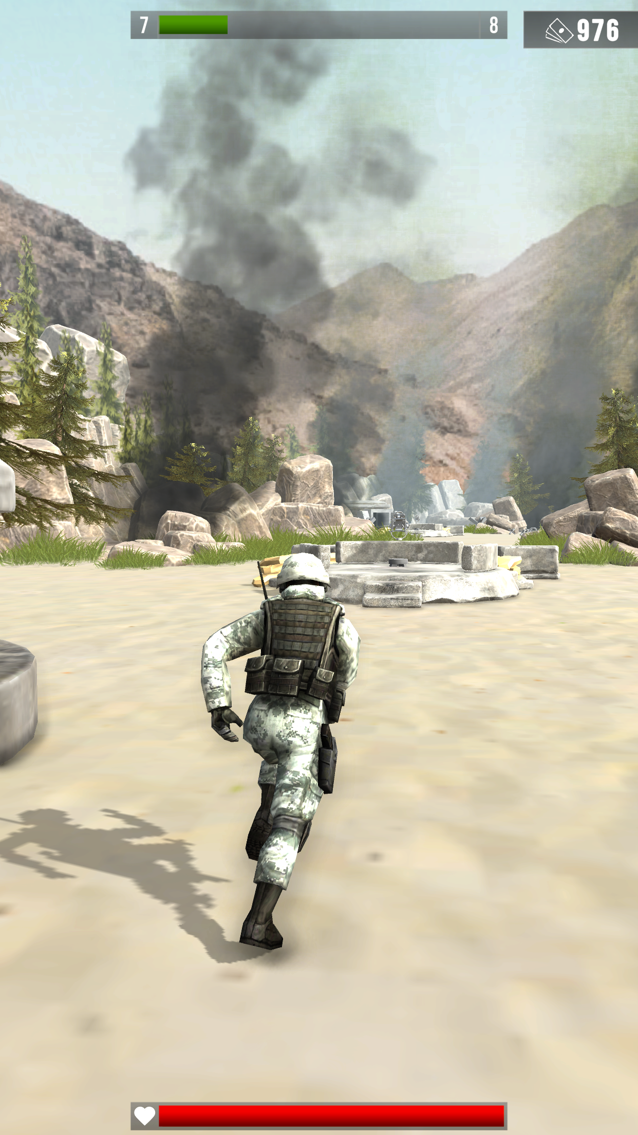 Screenshot 1 of ការវាយប្រហារថ្មើរជើង៖ សង្គ្រាម 3D FPS 1.25.1