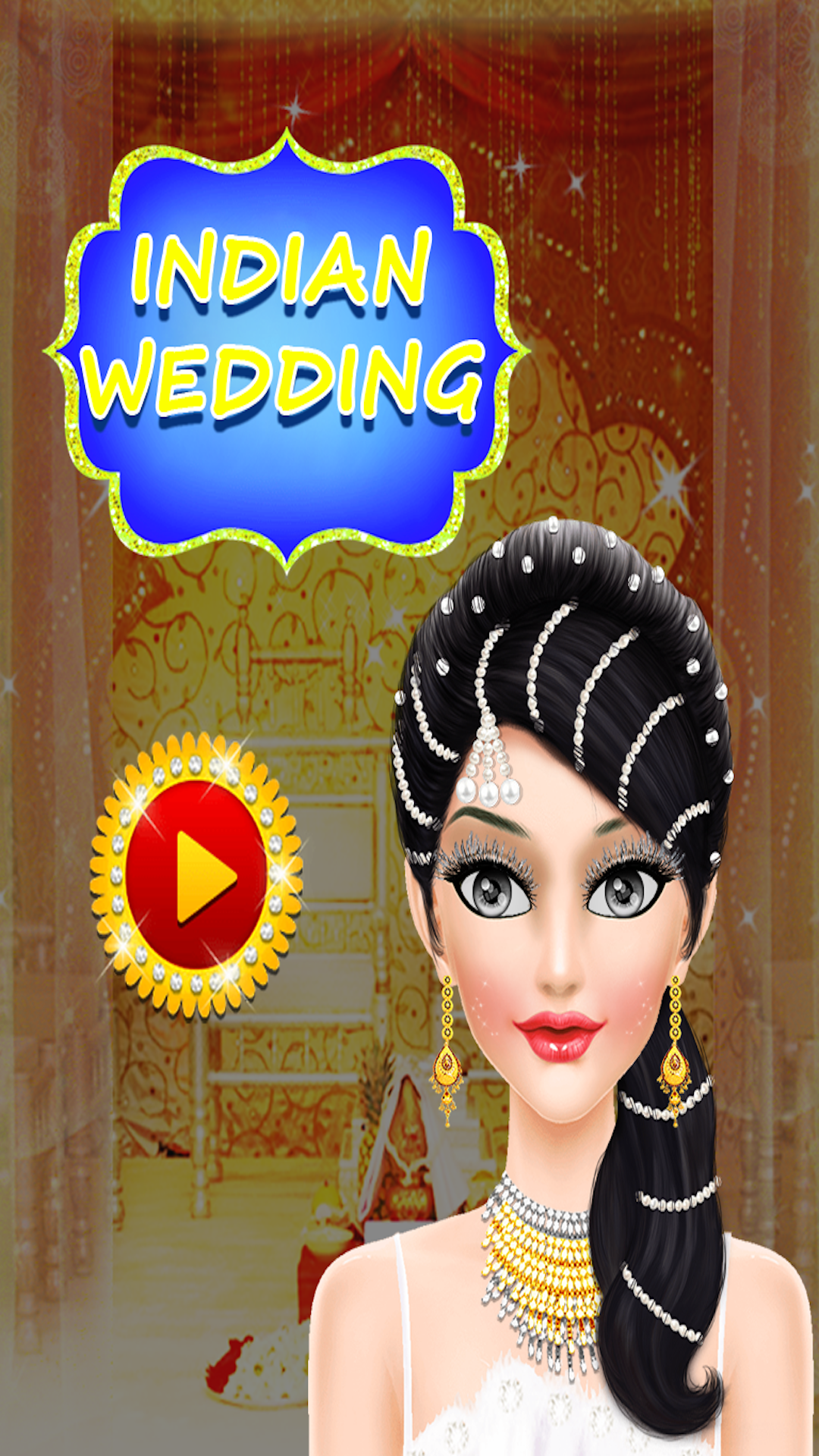 Captura de Tela do Jogo Indian Wedding : Makeup Artist