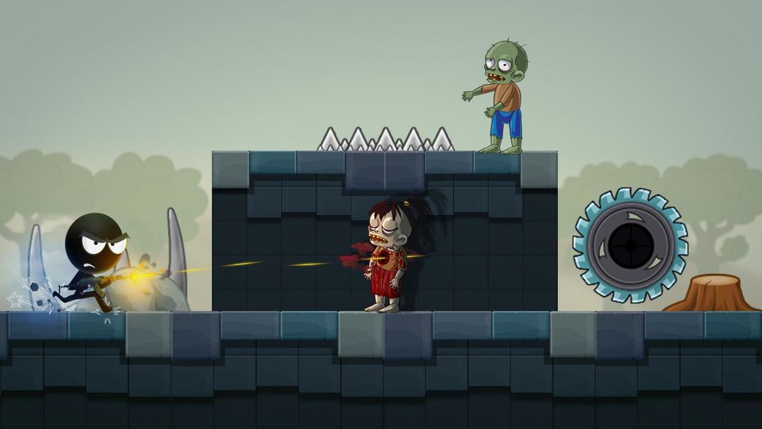 Stickman vs Zombies screenshot game
