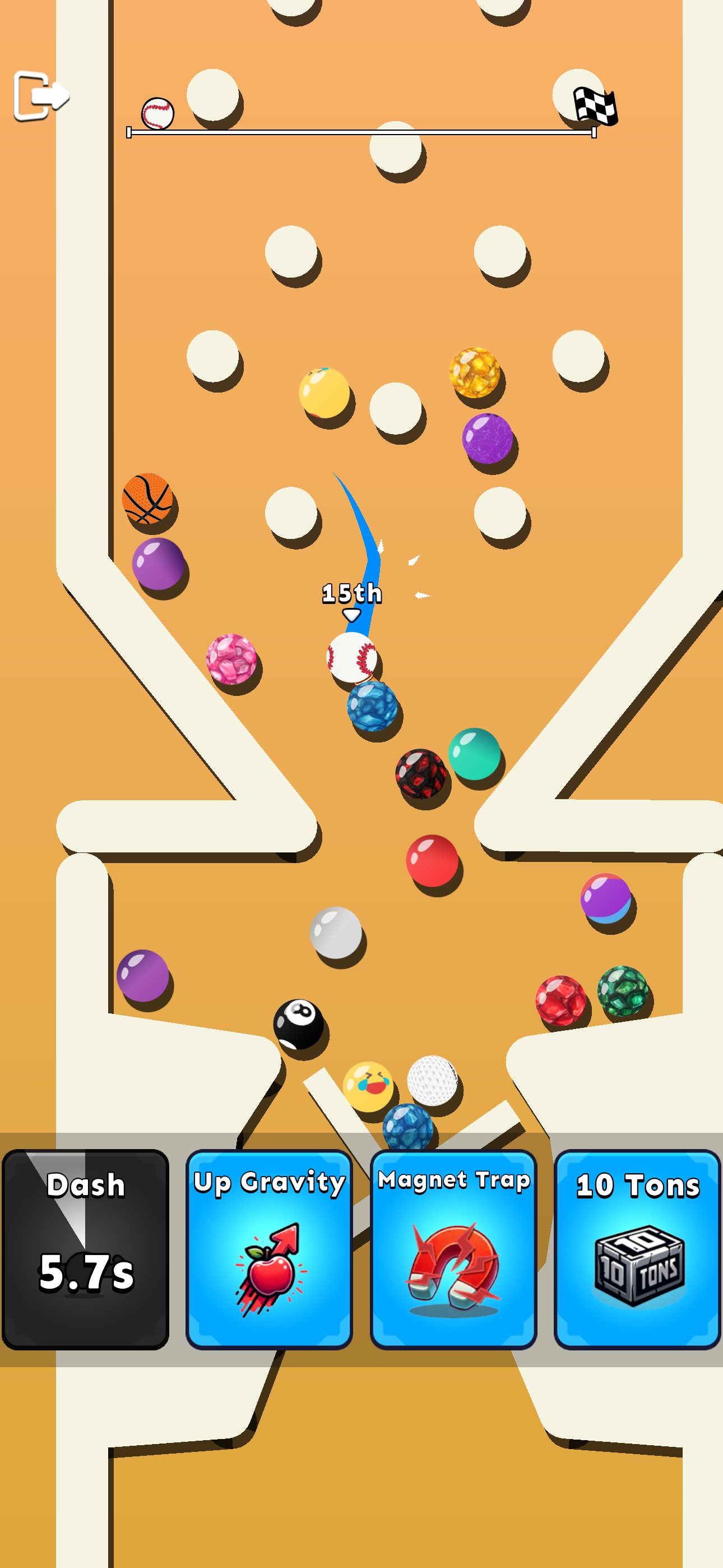 Ball Race Royale: No-Wifi Game Game Screenshot