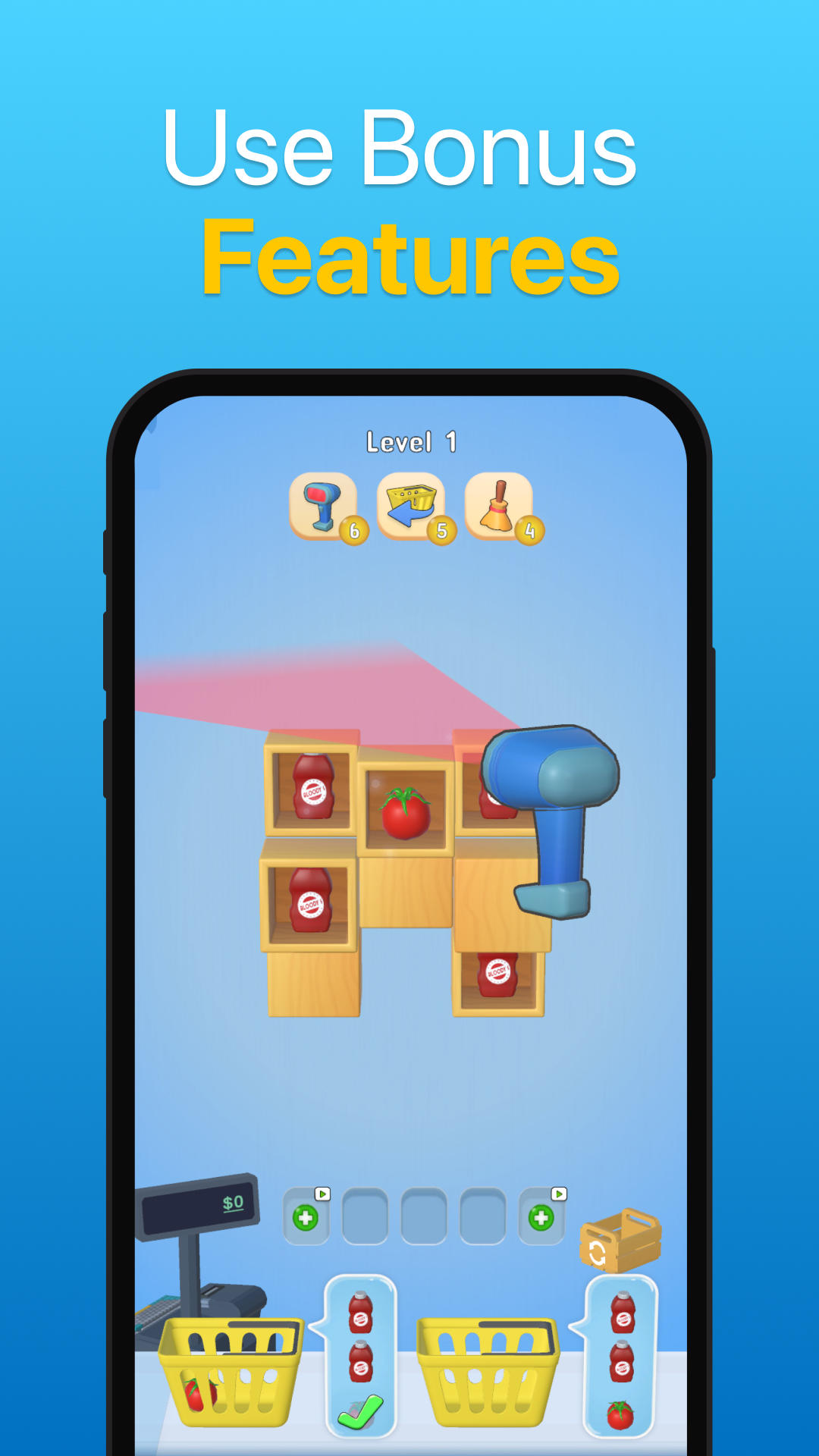 Supermarket Sort 3D: Puzzle Game Screenshot