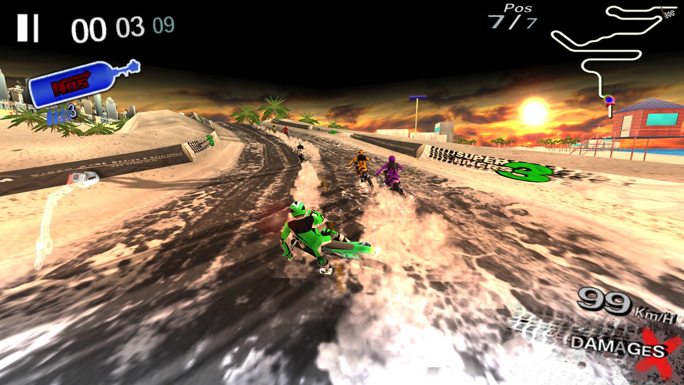 SuperBikers 3 Game Screenshot
