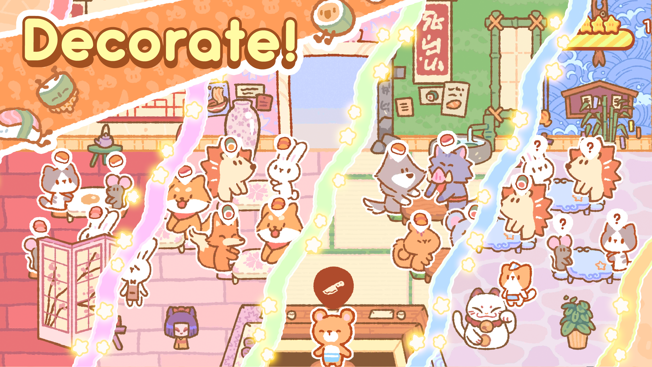 Kuma Sushi Bar Game Screenshot