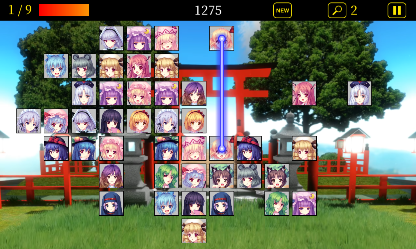 Touhou Connect ภาพหน้าจอเกม