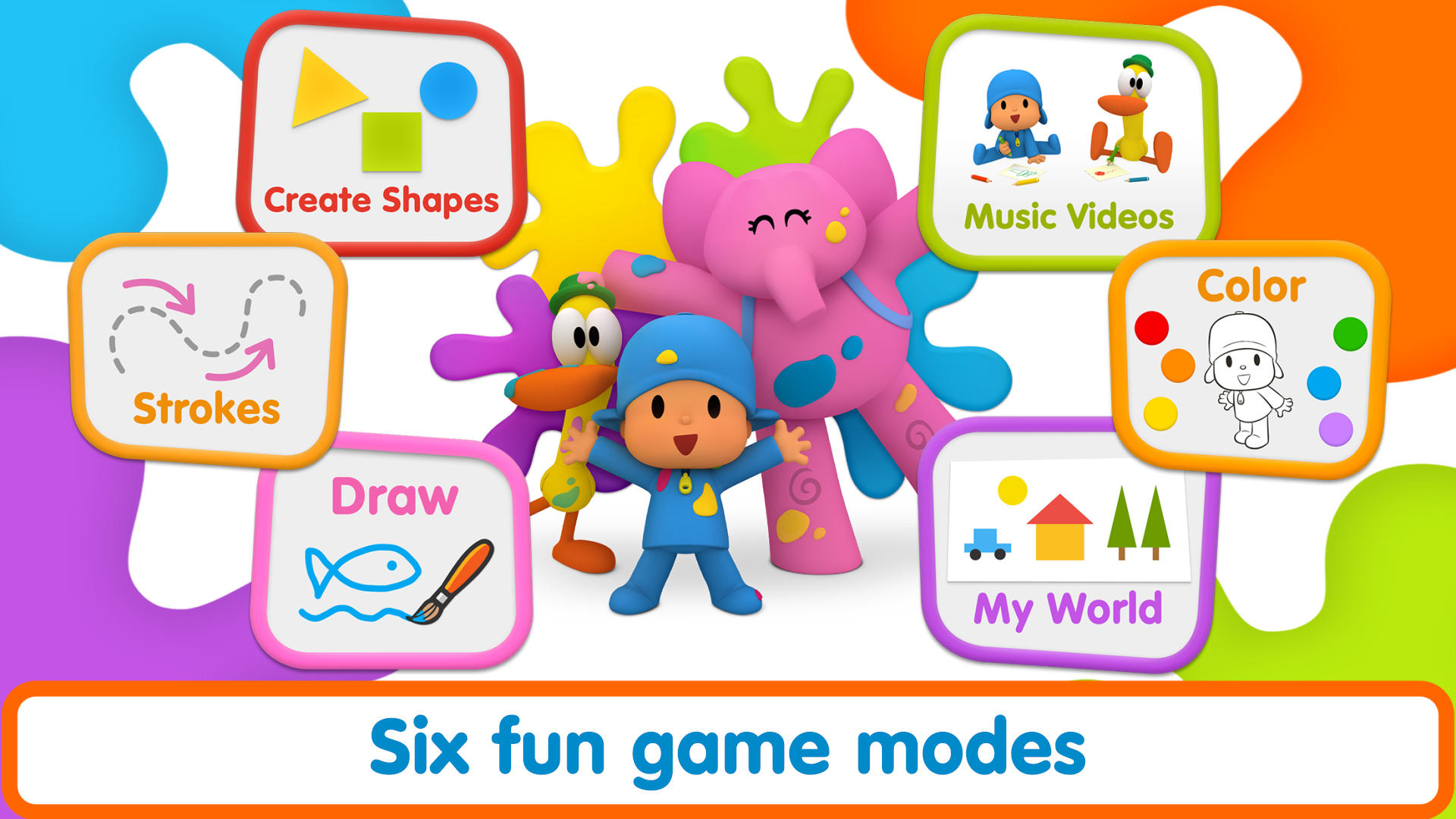 Pocoyo Colors:  Fun drawings! Game Screenshot