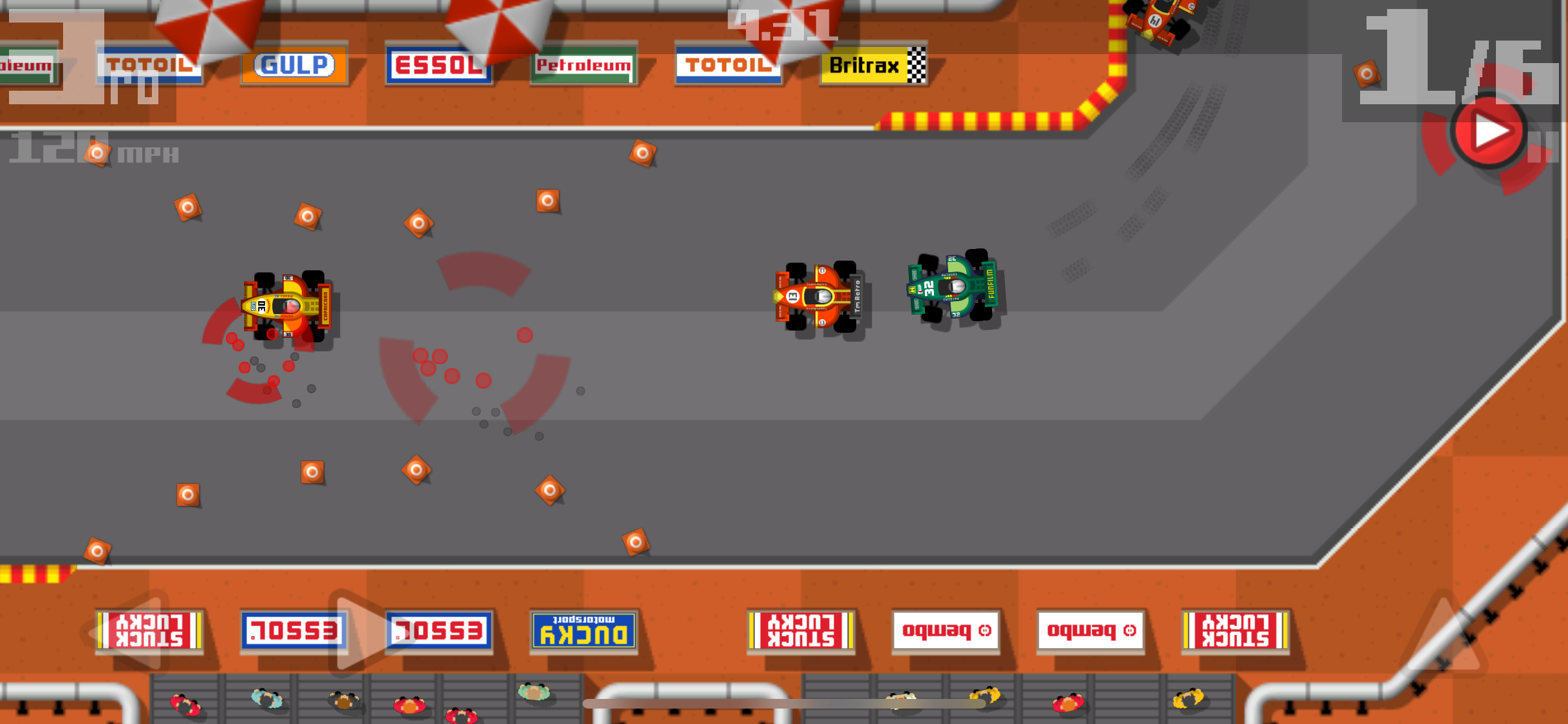 Retro Racing 2 Pro Game Screenshot