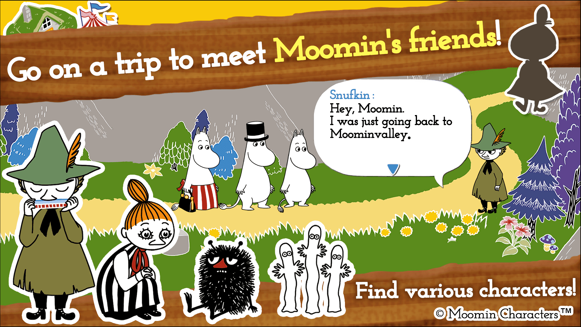 Captura de Tela do Jogo MOOMIN Welcome to Moominvalley