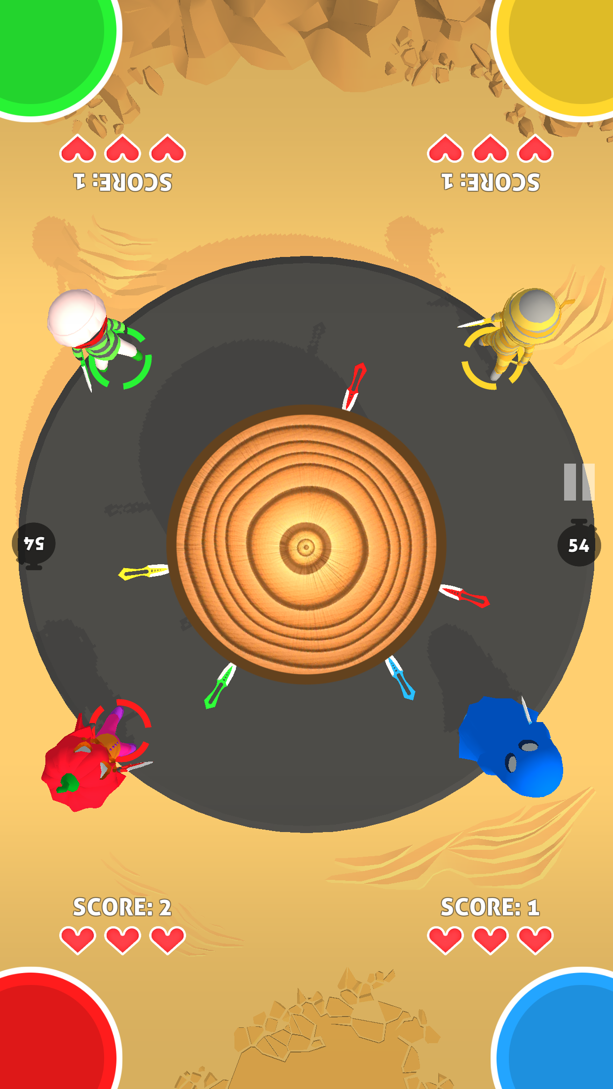 Stick Games Party: 4 players screenshot game